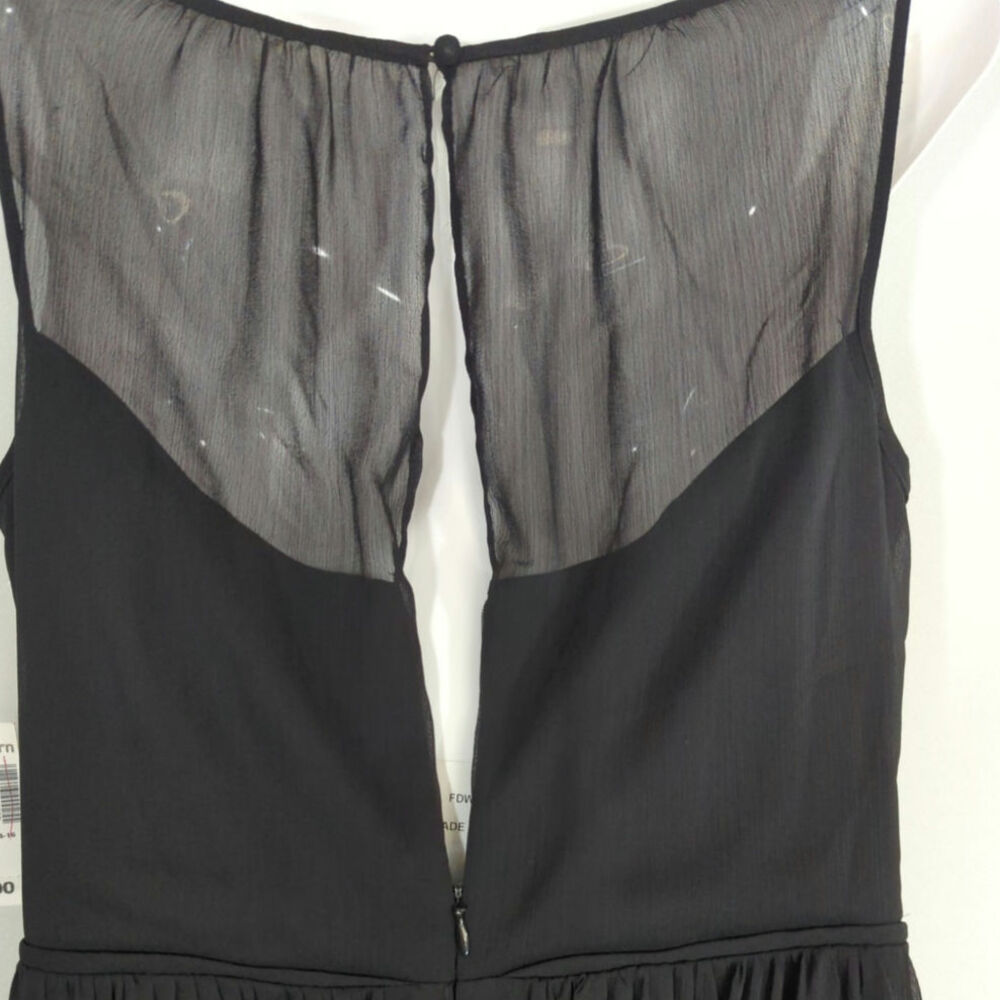 Dressbarn RSVP Black Cocktail Gown - Size 10 - Chiffon Halter‎ Long Formal NWT - Picture 8 of 11